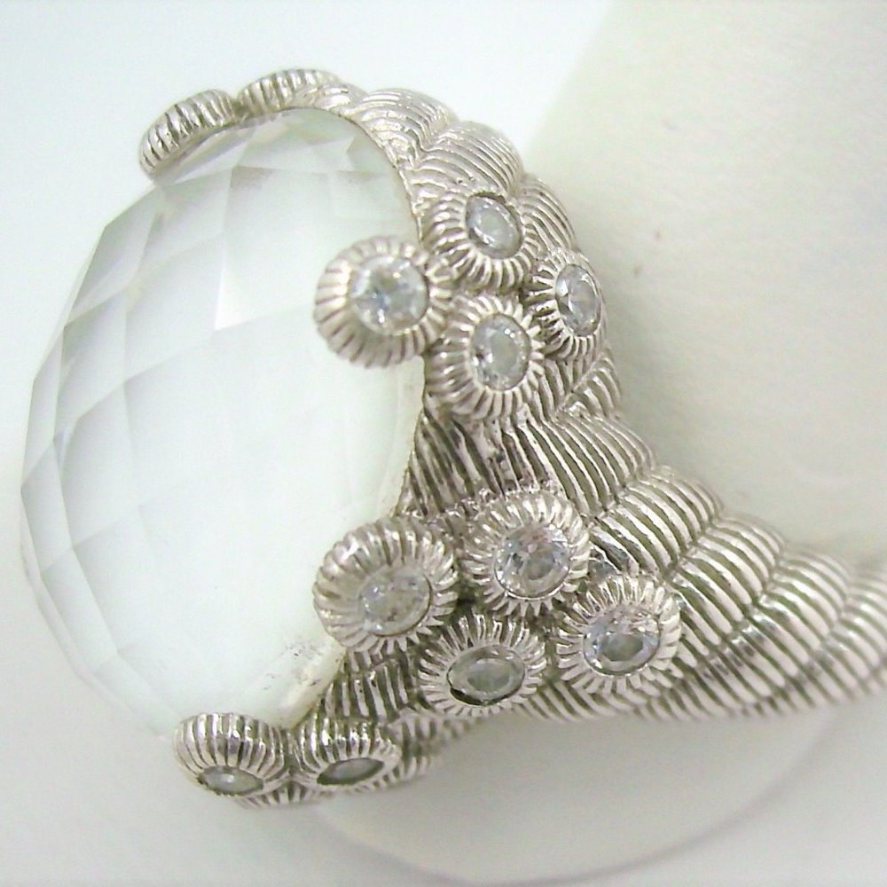 Judith Ripka Flora Diamonique & Oval Doublet Ring